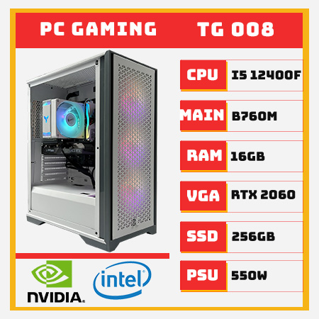 PC Gaming i5 12400F RTX 2060 ram 16gb