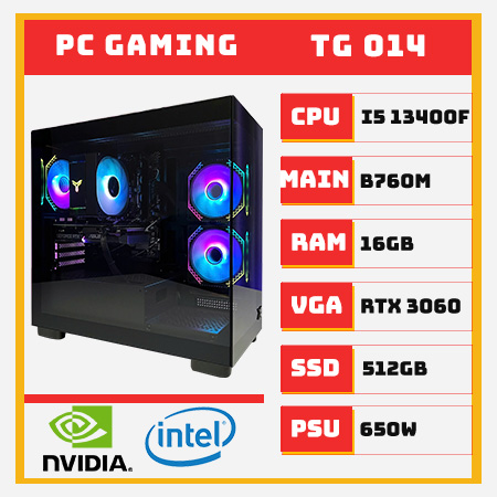 PC Gaming i5 13400F RTX 3060 RAM 16GB