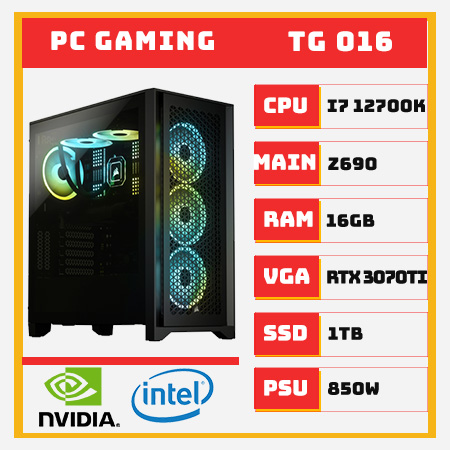 PC Gaming i7 12700K RTX 3070 Ti