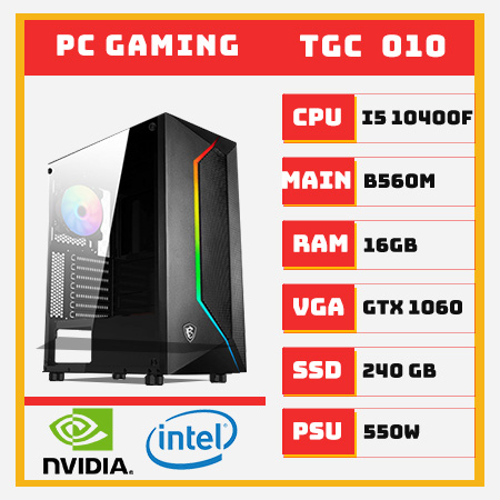 pc gaming i5 10400f gtx 1060 6gb