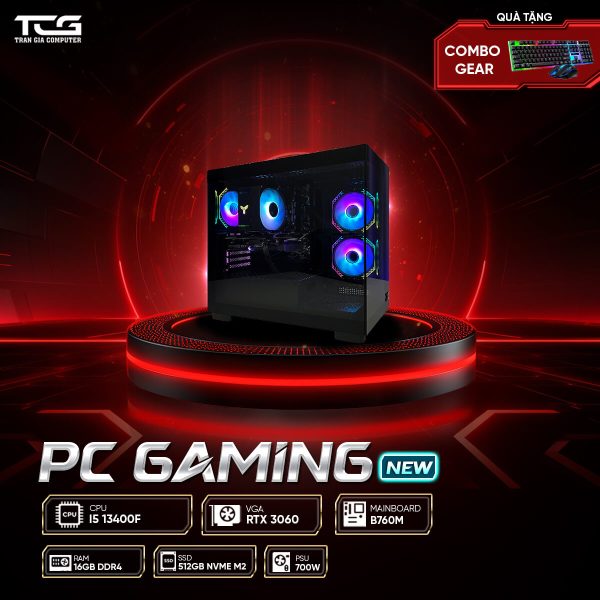 PC GAMING i5 13400F RTX 3060 | RAM 16GB | SSD 512GB - TG014