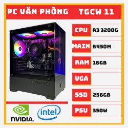 PC Văn Phòng Ryzen 3 3200G RAM 16GB | SSD 256GB - TGCW11