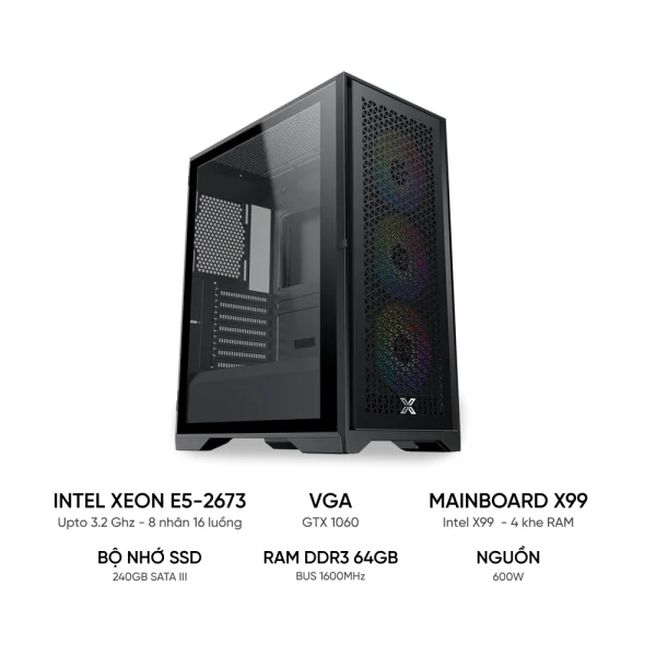 PC TREO GIẢ LẬP Dual Xeon E5-2673