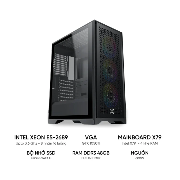 PC TREO GIẢ LẬP Dual Xeon E5-2689 - TGPCGL002