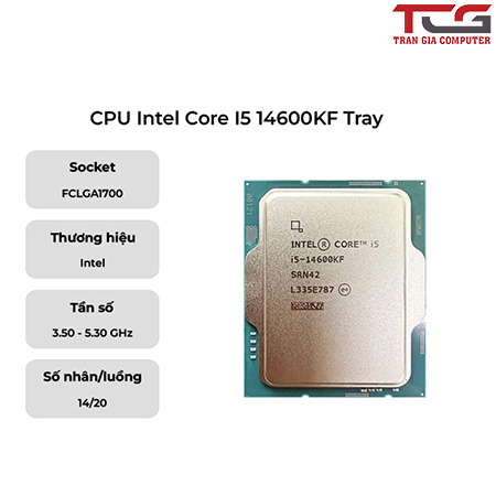 CPU INTEL Core I5 14600KF Tray New