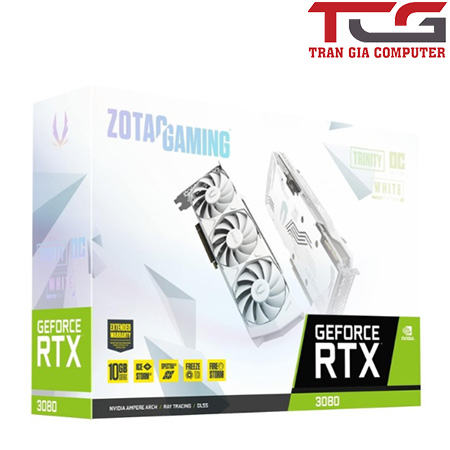 Card màn hình ZOTAC RTX 3080 Trinity OC White Edition