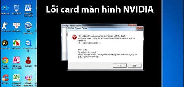 sửa lỗi card màn hình nvidia