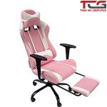 Ghế Gaming Chân Xoay RC7188 hồng-1