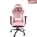 Ghế Gaming Chân Xoay RC7188 hồng