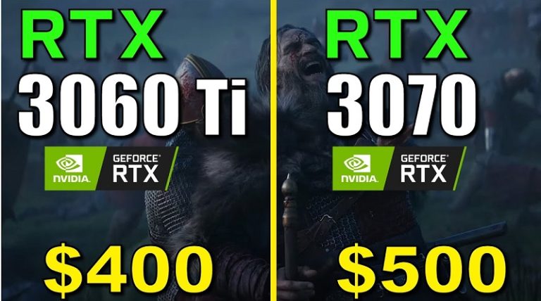 so sánh RTX 3060 Ti vs RTX 3070