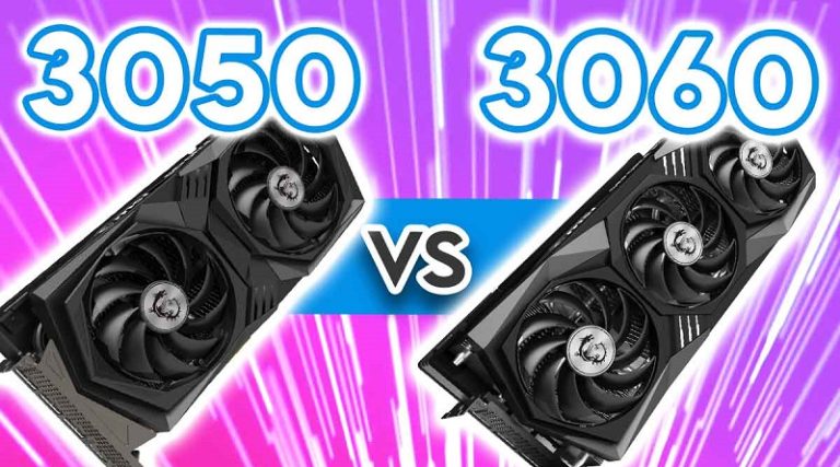 so sánh rtx 3050 với rtx 3060