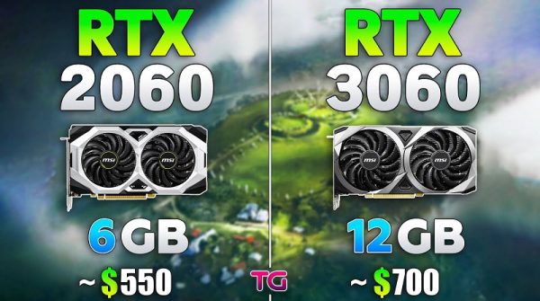 so sánh hiệu năng RTX 2060 vs RTX 3060