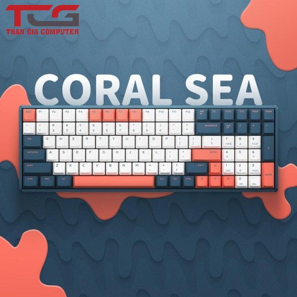 Bàn phím cơ IQUNIX F96 Coral Sea