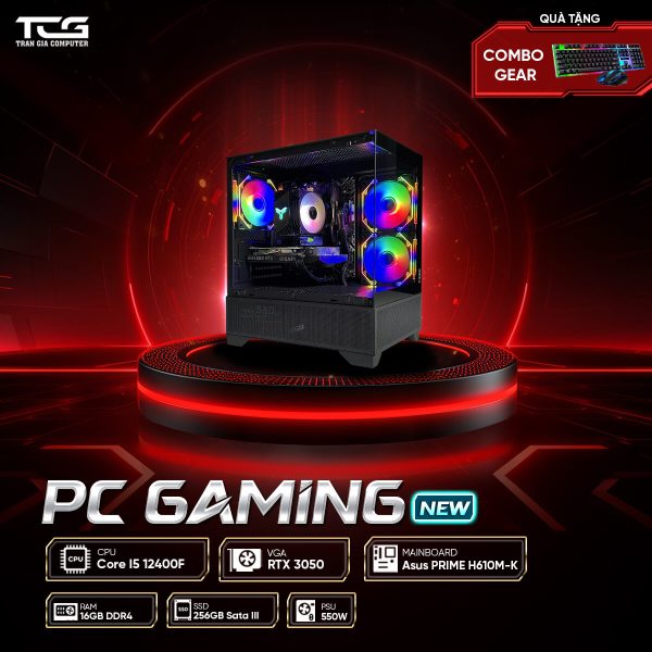 PC GAMING i5 12400F RTX 3050 8G | RAM 16GB | SSD 256GB - TGPCGMN026