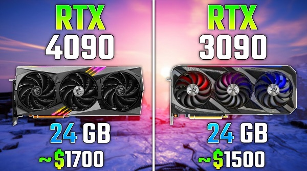 so sánh rtx 4090 với rtx 3090