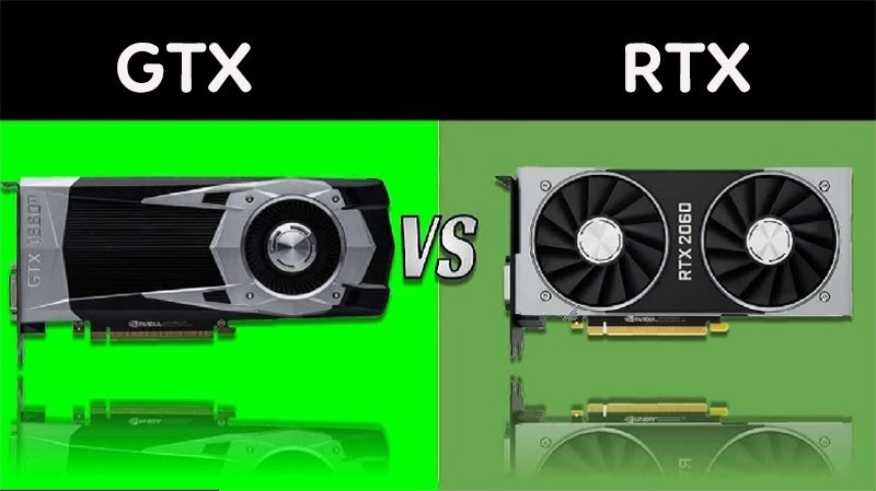so sánh card đồ họa gtx và rtx