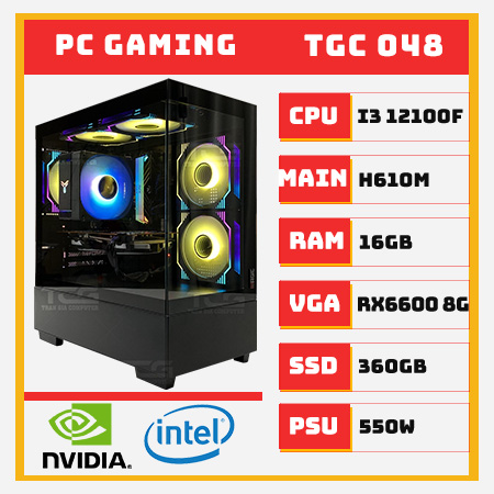 PC Gaming i3 12100F RX6600 8GB 2nd
