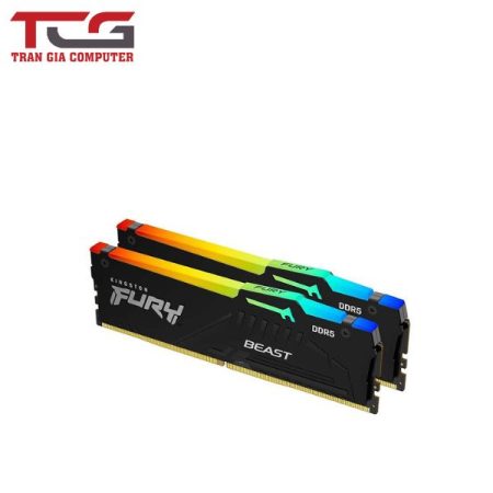 RAM DESKTOP KINGSTON FURY BEAST RGB 32GB DDR5 5200MHZ