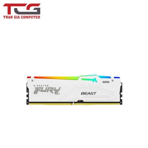 RAM DESKTOP KINGSTON FURY BEAST RGB 32GB WHITE DDR5 5600MHZ