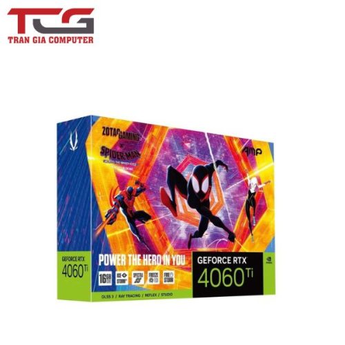 VGA ZOTAC GAMING GEFORCE RTX 4060 Ti 16GB AMP SPIDER-MAN
