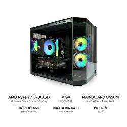 PC Gaming Ryzen 7 5700X3D RX 6700XT | RAM 16GB | SSD 256GB - TGPCGM058