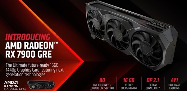 card amd radeon rx 7900 gre 16gb