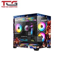 Thùng máy Magic Aqua M Ultra Plus Songoku - Đen | Full M-ATX