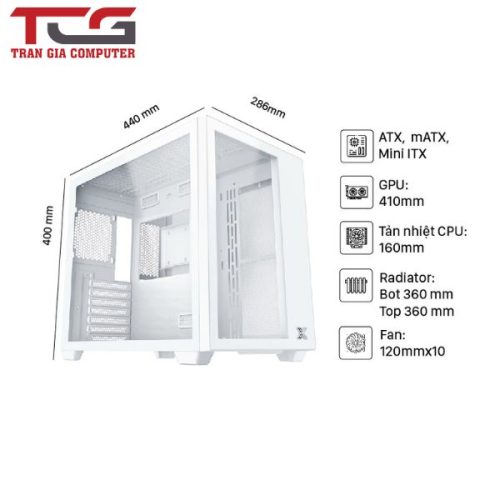 VỎ CASE SEGOTEP MEMPHIS-S WHITE