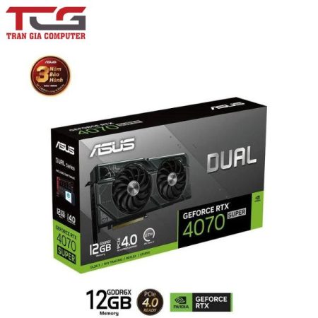 Card màn hình ASUS Dual GeForce RTX 4070 SUPER 12GB GDDR6X (DUAL-RTX4070S-12G)