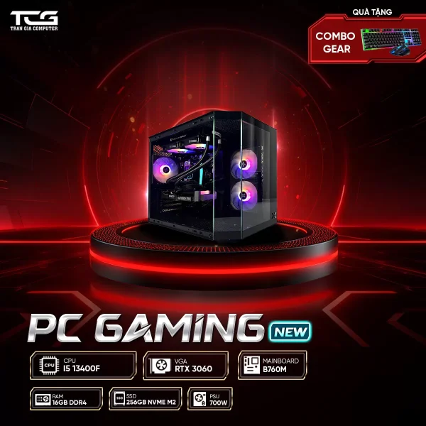 PC GAMING i5 13400F RTX 3060 12G | RAM 16GB | SSD 256GB - TGPCGMN038