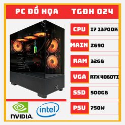 PC Đồ Họa I7 13700K RTX4060Ti 16GB RAM 32GB