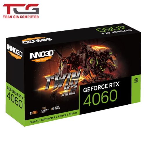 Card Màn Hình INNO3D GEFORCE RTX 4060 TWIN X2 OC BLACK