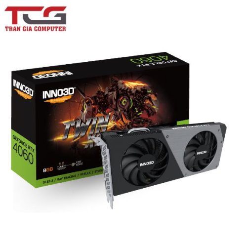 Card Màn Hình INNO3D GEFORCE RTX 4060 TWIN X2 OC BLACK