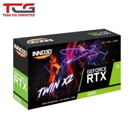 Card màn hình VGA INNO3D GeForce RTX 3050 6GB TWIN X2