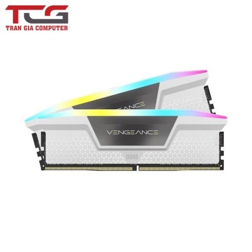 Ram PC Corsair Vengeance RGB White 32GB 5600MHz DDR5 (2x16GB) CMH32GX5M2B5600C40W