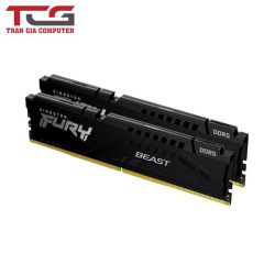 Ram PC Kingston Fury Beast Black 32GB 5200MHz DDR5 (2x16GB) KF552C40BBK2-32