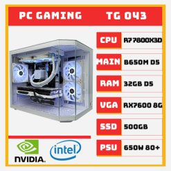 PC Gaming Ryzen 7 7800X3D RX 7600