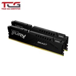 Ram PC Kingston Fury Beast Black 32GB 6000MHz DDR5 (2x16GB) KF560C40BBK2-32