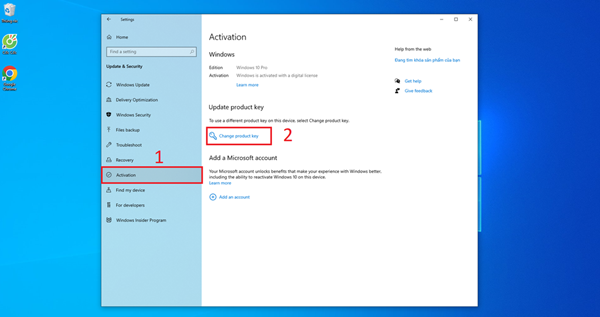 Cách active window 10 bằng key bản quyền