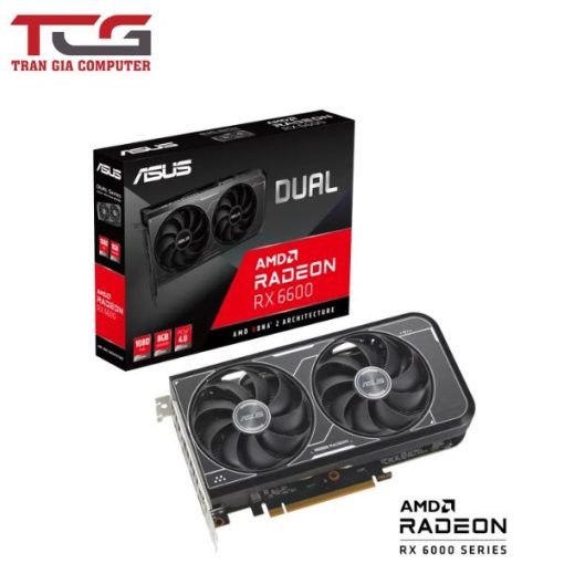Card màn hình ASUS Dual Radeon RX 6600 V3 8GB GDDR6 (DUAL-RX6600-8G-V3)