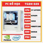 PC Đồ Họa I7 12700K RTX 4060Ti RAM 32G White