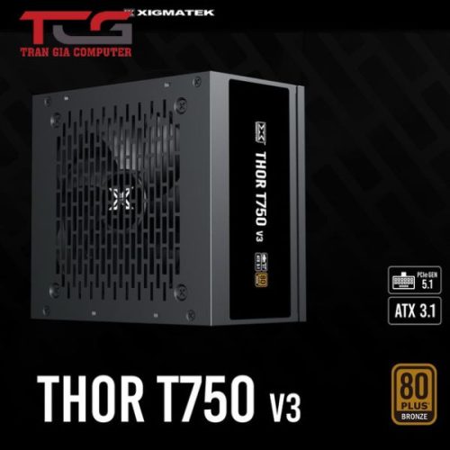 Nguồn Xigmatek Thor T750M v2 750W EN41488 - 80 Plus Bronze, Full Modular