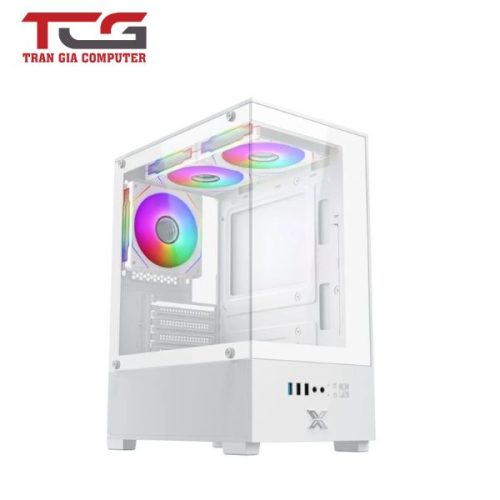 Vỏ case Xigmatek View Artic 3GF – White | Kèm sẵn 3 fan RGB (EN 44694)