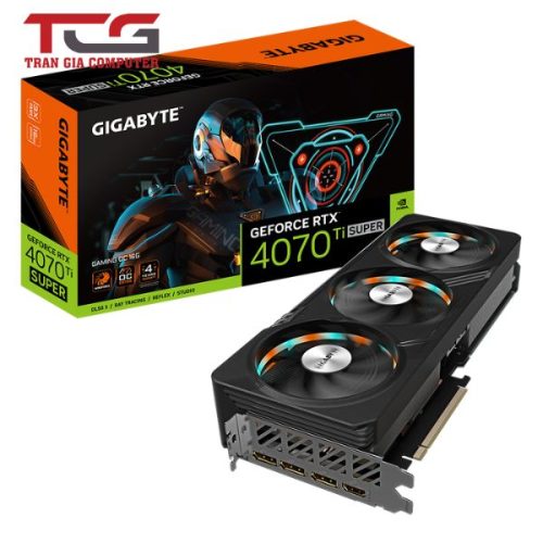 card màn hình GIGABYTE GeForce RTX 4070 Ti SUPER GAMING OC 16G (GV-N407TSGAMING OC-16GD)