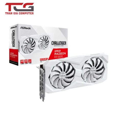 Card màn hình VGA ASRock Radeon RX 6600 8GB GDDR6 Challenger White