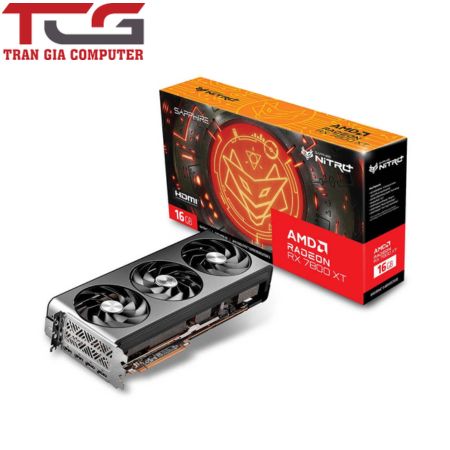 Card màn hình Apphire Nitro+ AMD Radeon RX 7800 XT Gaming OC 16GB GDDR6