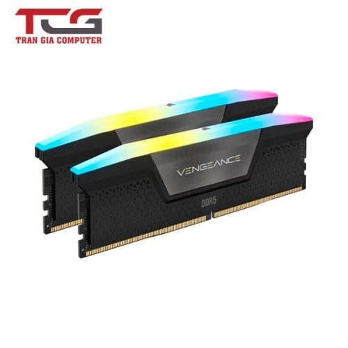 Ram PC Corsair Vengeance RGB 64GB 6000MHz DDR5 (2x32GB) CMH64GX5M2B6000C38