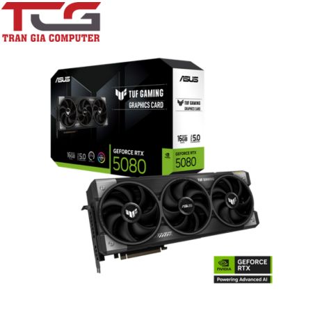 Card màn hình VGA ASUS TUF Gaming GeForce RTX 5080 16GB GDDR7 (TUF-RTX5080-16G-GAMING)