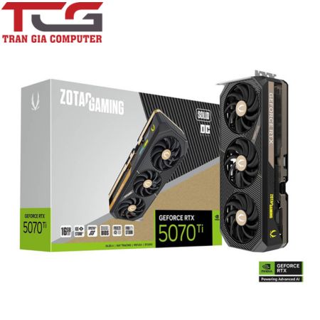 Card màn hình VGA ZOTAC GAMING GeForce RTX 5070 Ti SOLID OC (ZT-B50710J-10P)