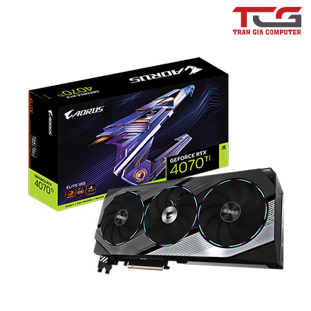 Card màn hình Gigabyte RTX 4070Ti 12GB DR6X Aorus Elite OC 3 Fan